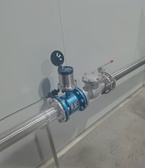 Stainless Steel Electromagnetic Flow Meter Applied in Middle East Chemical Solution Project