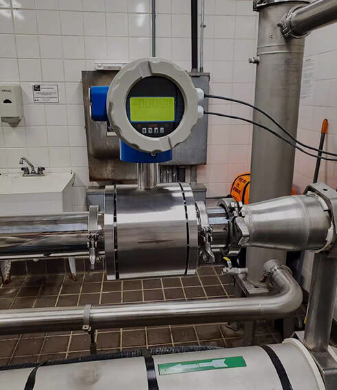 Clamp-on Stainless Steel Electromagnetic Flow Meter for Milk Measurement in the U.S.